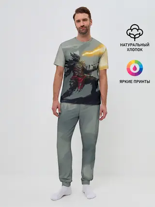 Мужская пижама с брюками / Dragonborne is here