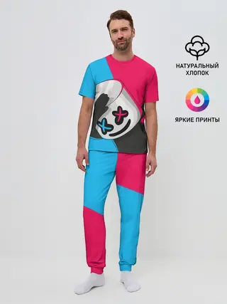 Мужская пижама с брюками / New Marshmello