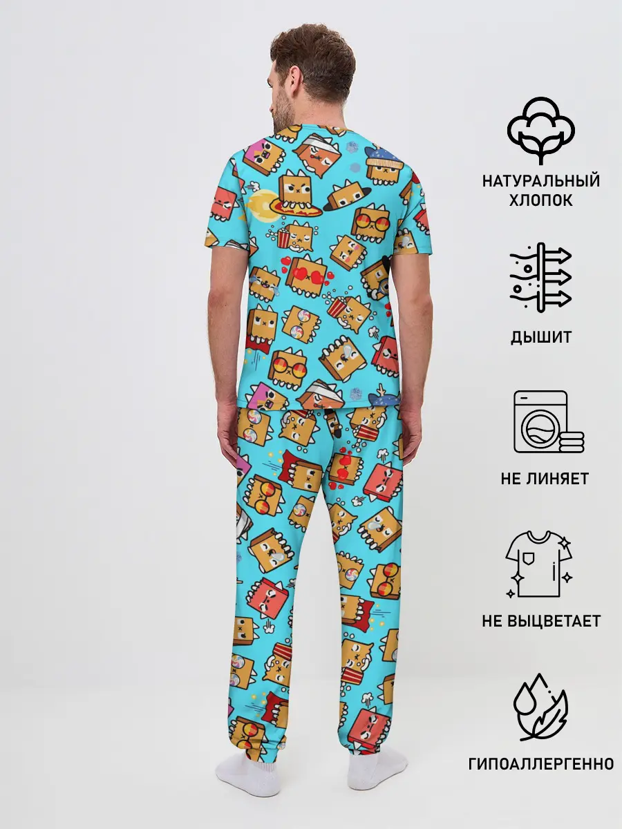 Мужская пижама с брюками / PAPER BAG CAT TOCA BOCA / TOCA LIFE WORLD