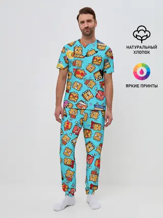 Мужская пижама с брюками / PAPER BAG CAT TOCA BOCA / TOCA LIFE WORLD