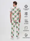Мужская пижама с брюками / Паттерн из кактусов