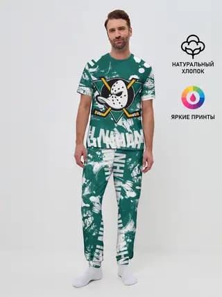 Мужская пижама с брюками / Анахайм Дакс | Anaheim Ducks
