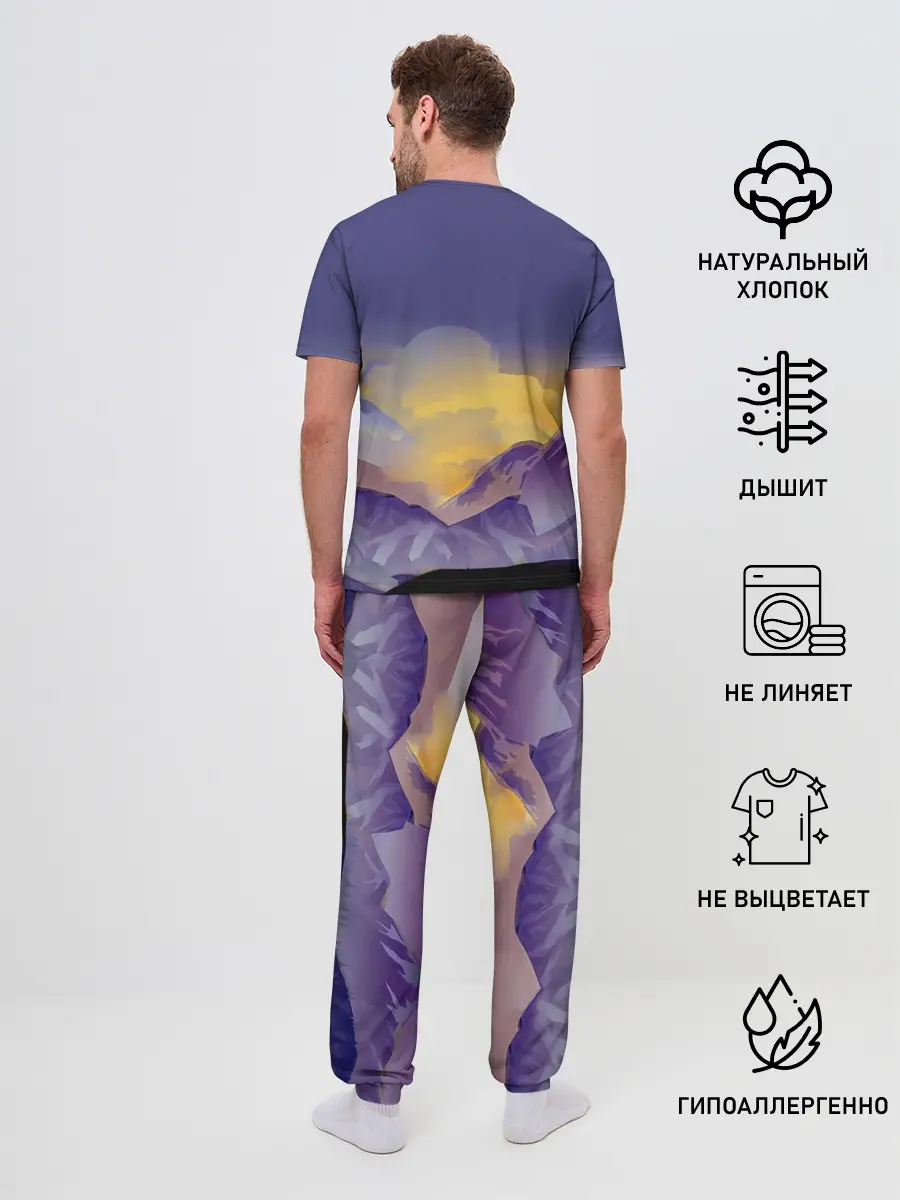 Мужская пижама с брюками / Эпичный Картман в горах | Южный Парк