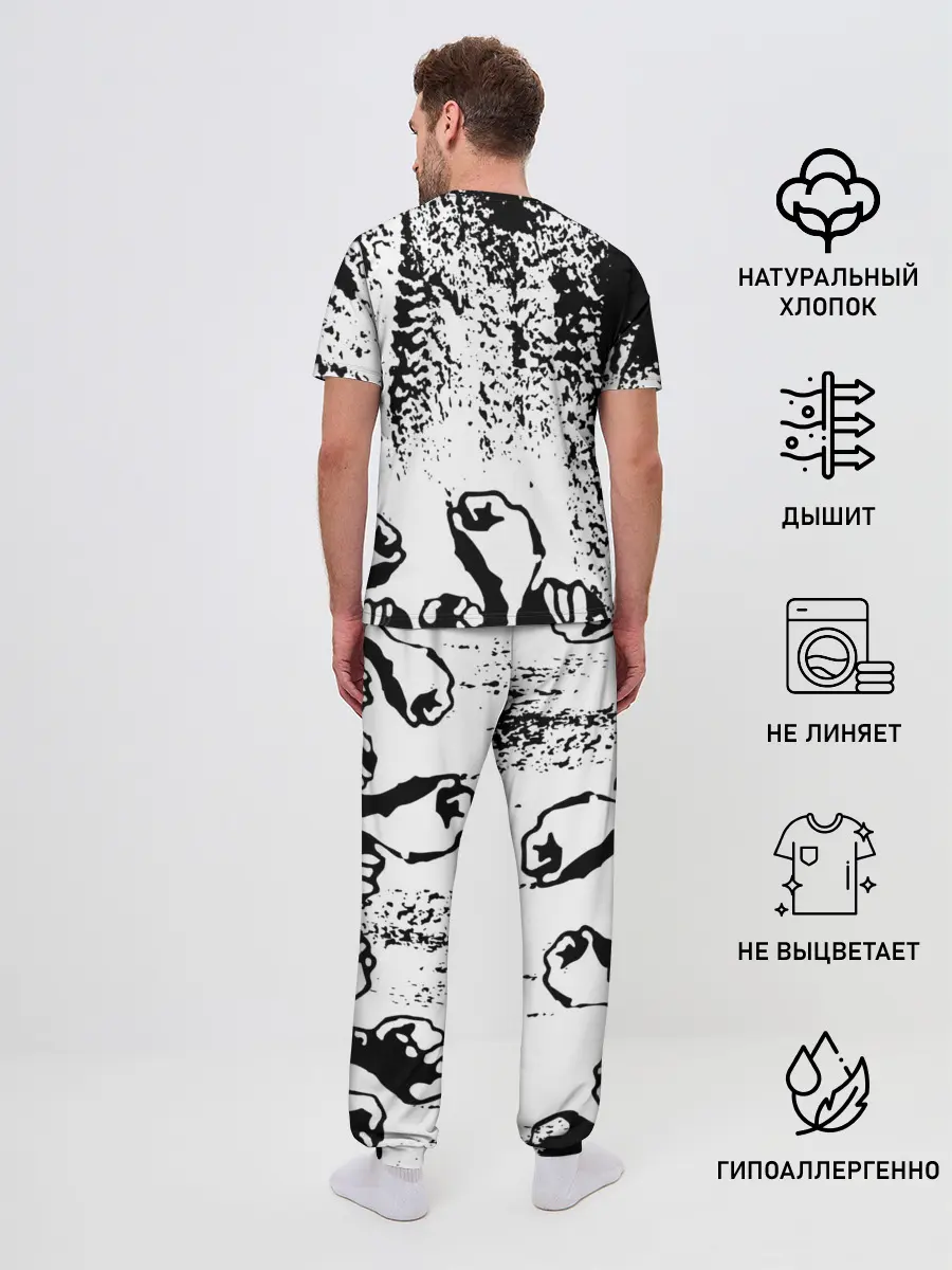 Мужская пижама с брюками / АНАРХИЯ / РЕВОЛЮЦИЯ,