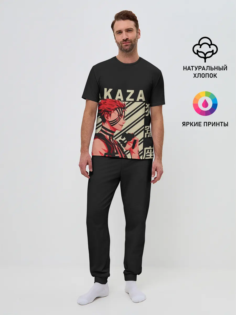 Мужская пижама с брюками / Клинок демонов Akaza