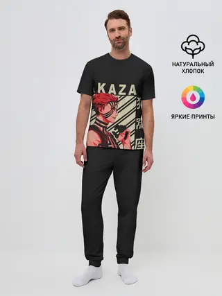 Мужская пижама с брюками / Клинок демонов Akaza