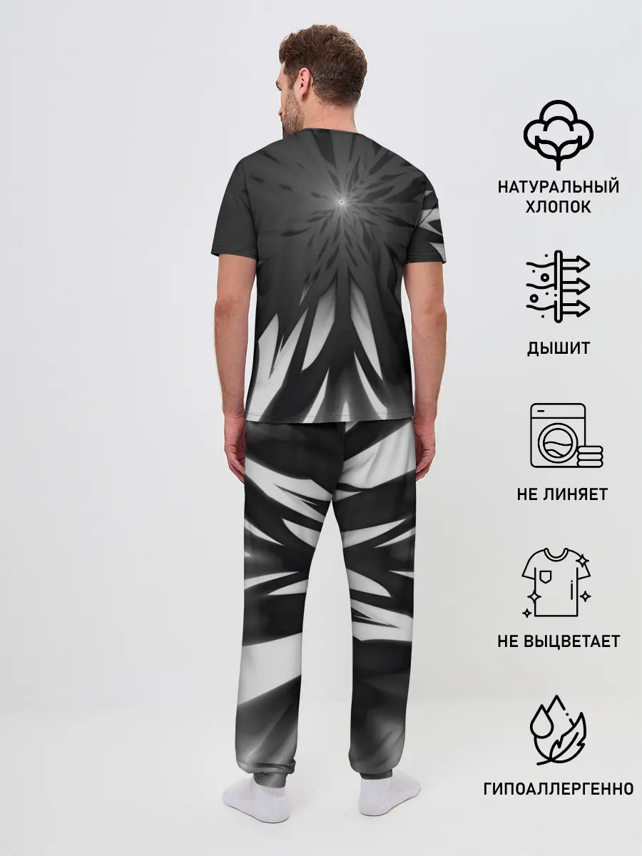 Мужская пижама с брюками / Абстракция 353-3