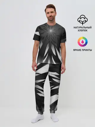 Мужская пижама с брюками / Абстракция 353-3