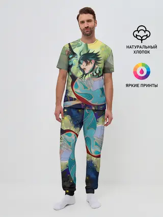 Мужская пижама с брюками / Xiao | Сяо | Genshin Impact