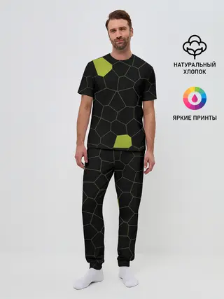 Мужская пижама с брюками / Кожа рептилии