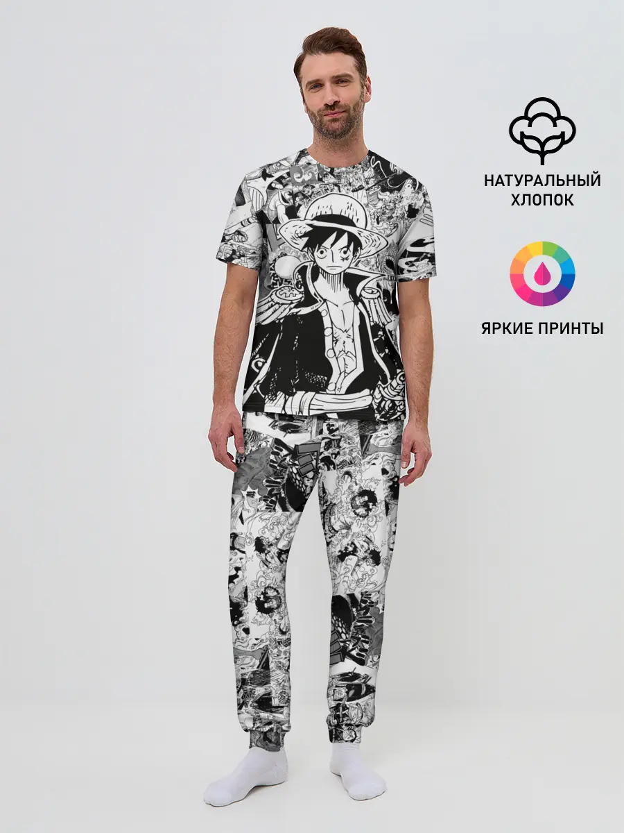 Мужская пижама с брюками / Ван Пис, One Piece, манга