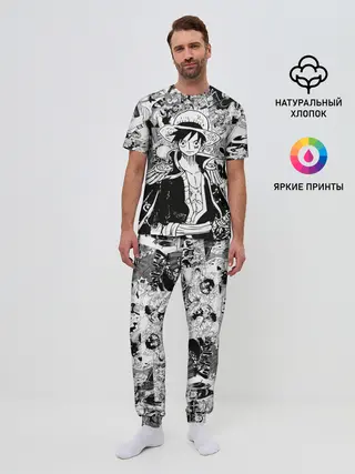 Мужская пижама с брюками / Ван Пис, One Piece, манга