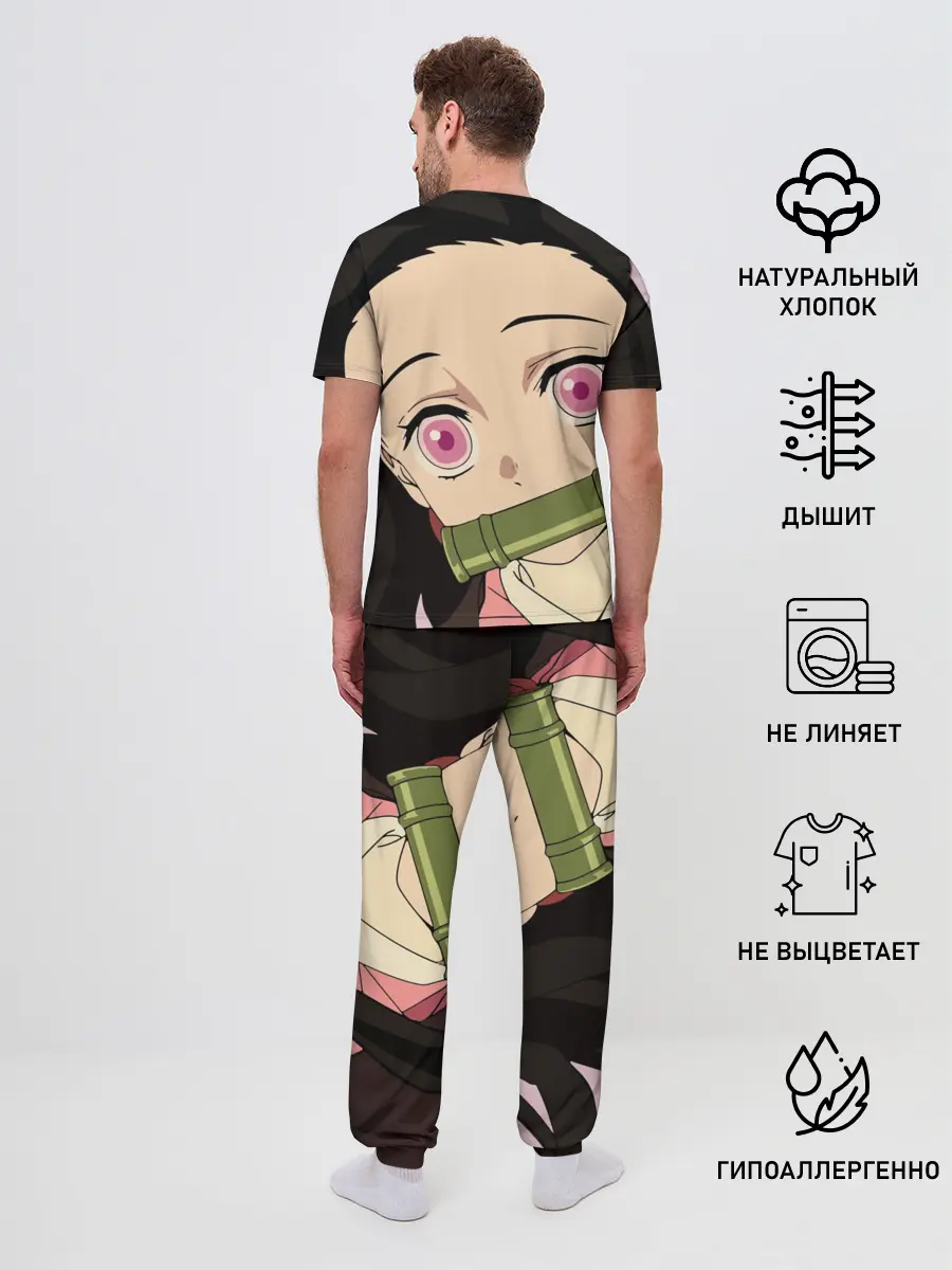 Мужская пижама с брюками / Незуко, Nezuko