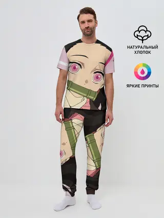 Мужская пижама с брюками / Незуко, Nezuko