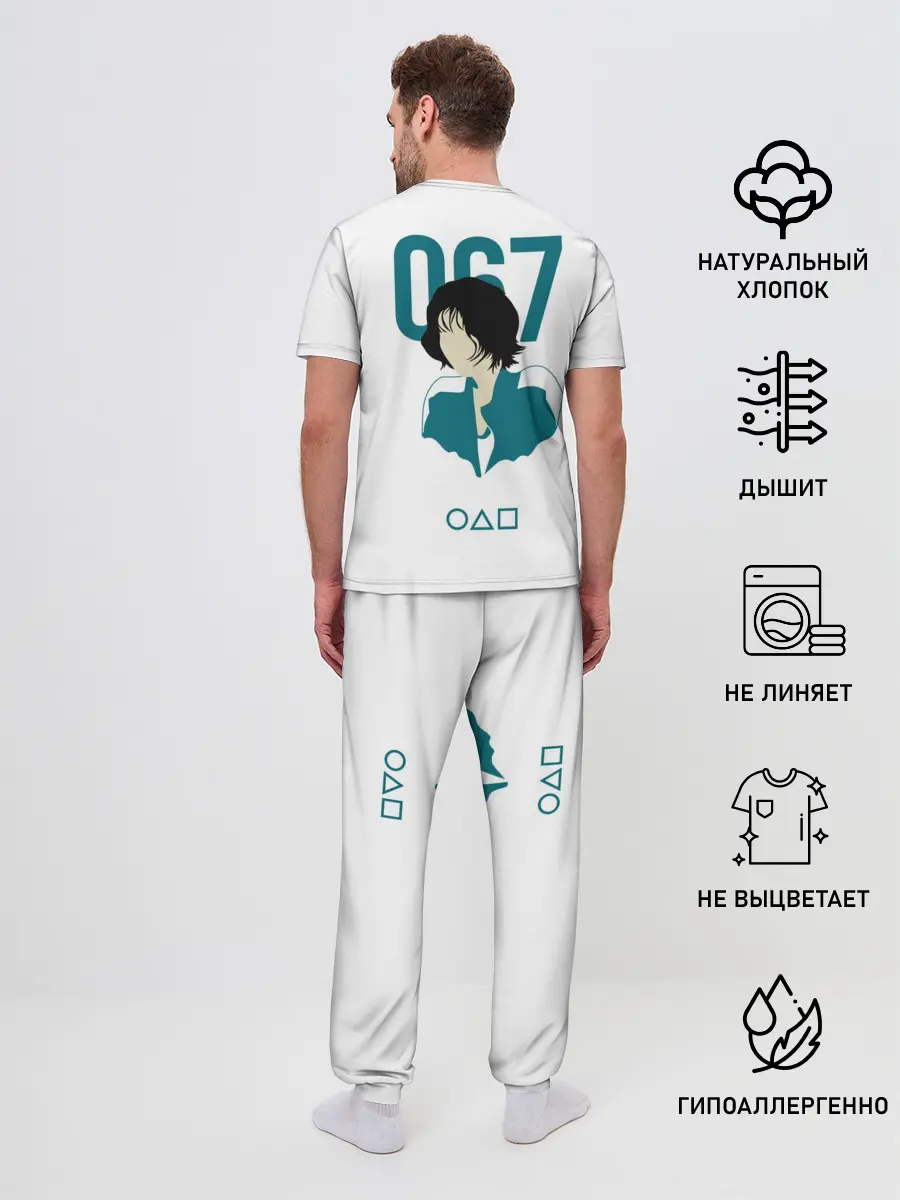 Мужская пижама с брюками / Squid game - Кан Сэ Бёк 067