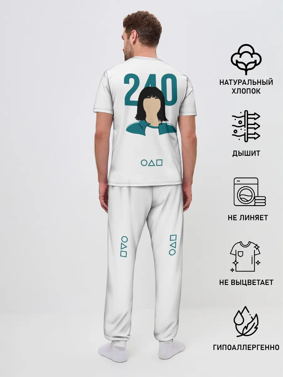 Мужская пижама с брюками / Squid game - Чи Ён 240