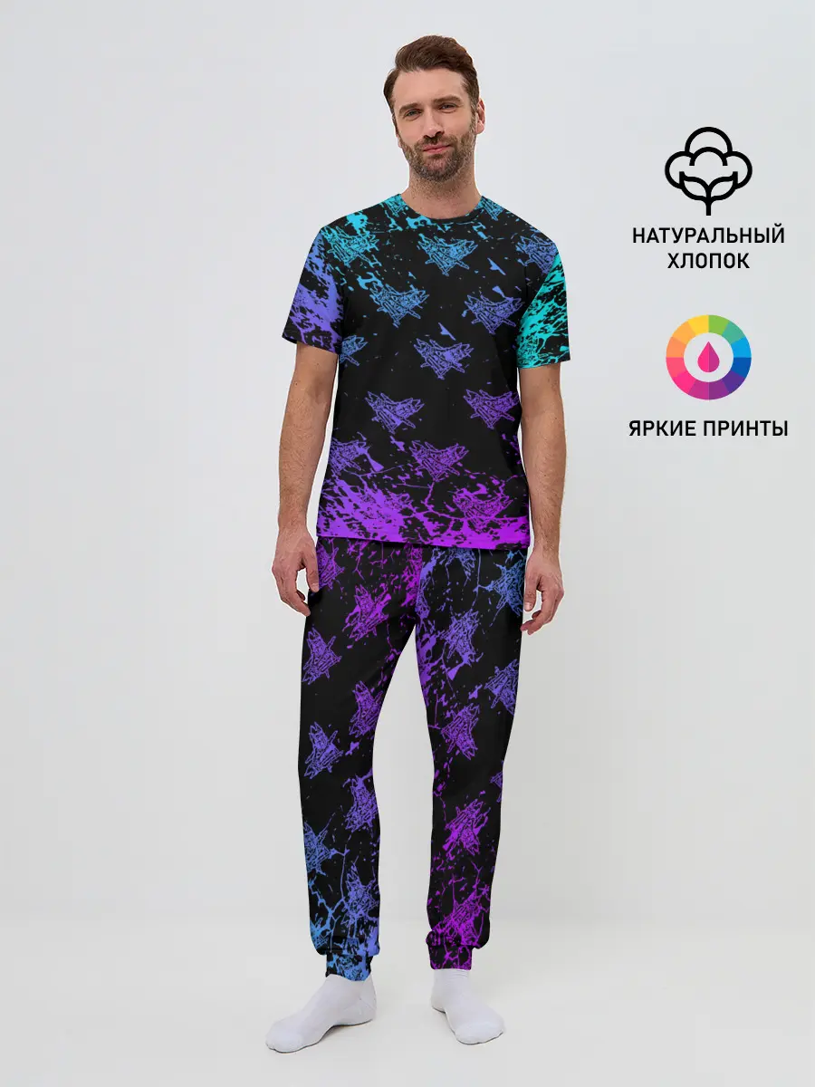 Мужская пижама с брюками / Velial Squad | neon