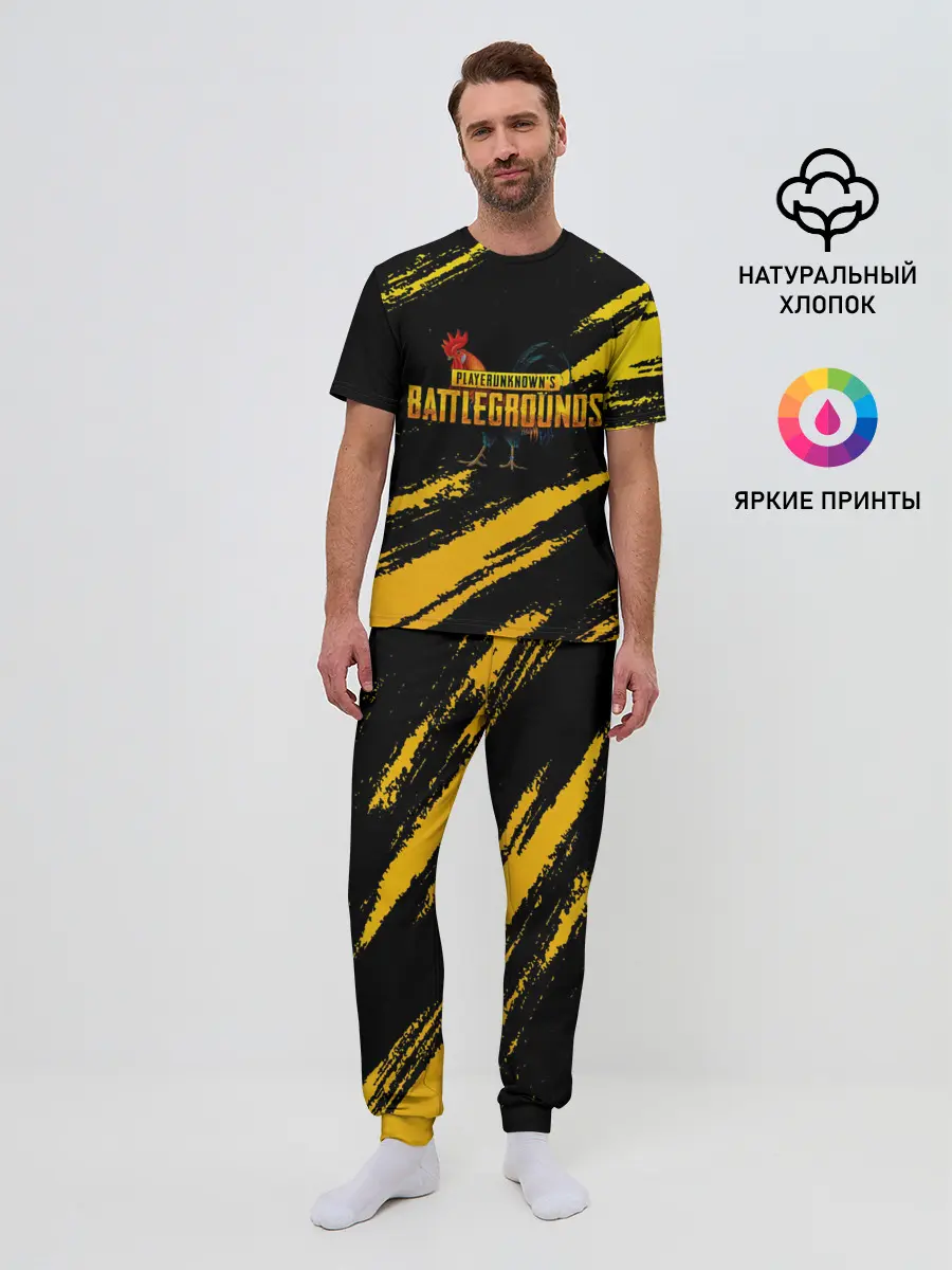 Мужская пижама с брюками / Playerunknowns Battlegrounds: Петух.
