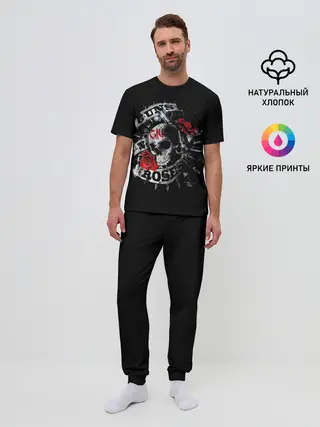 Мужская пижама с брюками / Ганз энд роузес