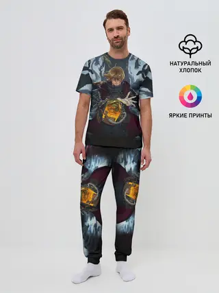 Мужская пижама с брюками / СТАЛЬНОЙ АЛХИМИК DEATH STRANDING STYLE