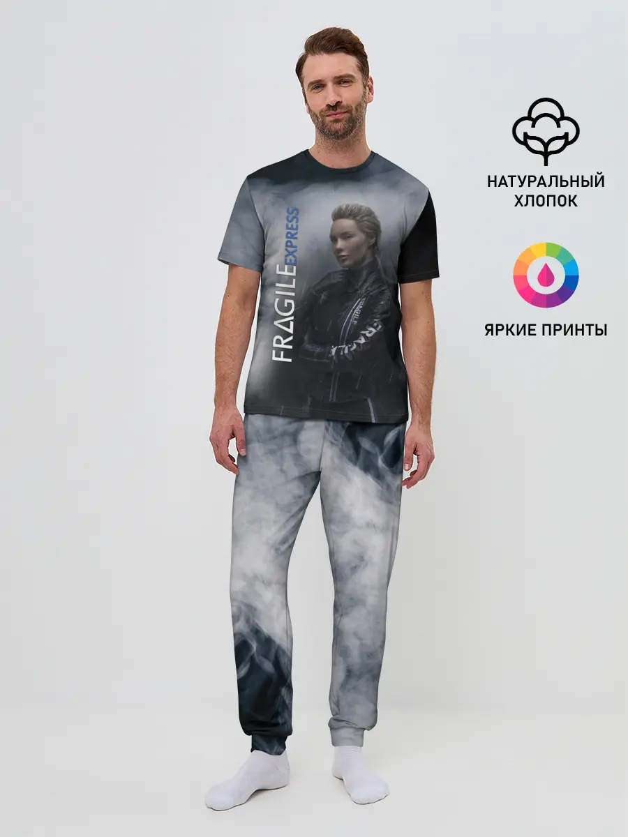 Мужская пижама с брюками / DEATH STRANDING FRAGILE EXPRESS