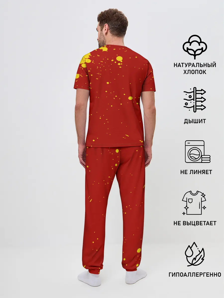 Мужская пижама с брюками / Прорыв Сайтамы One Punch-Man