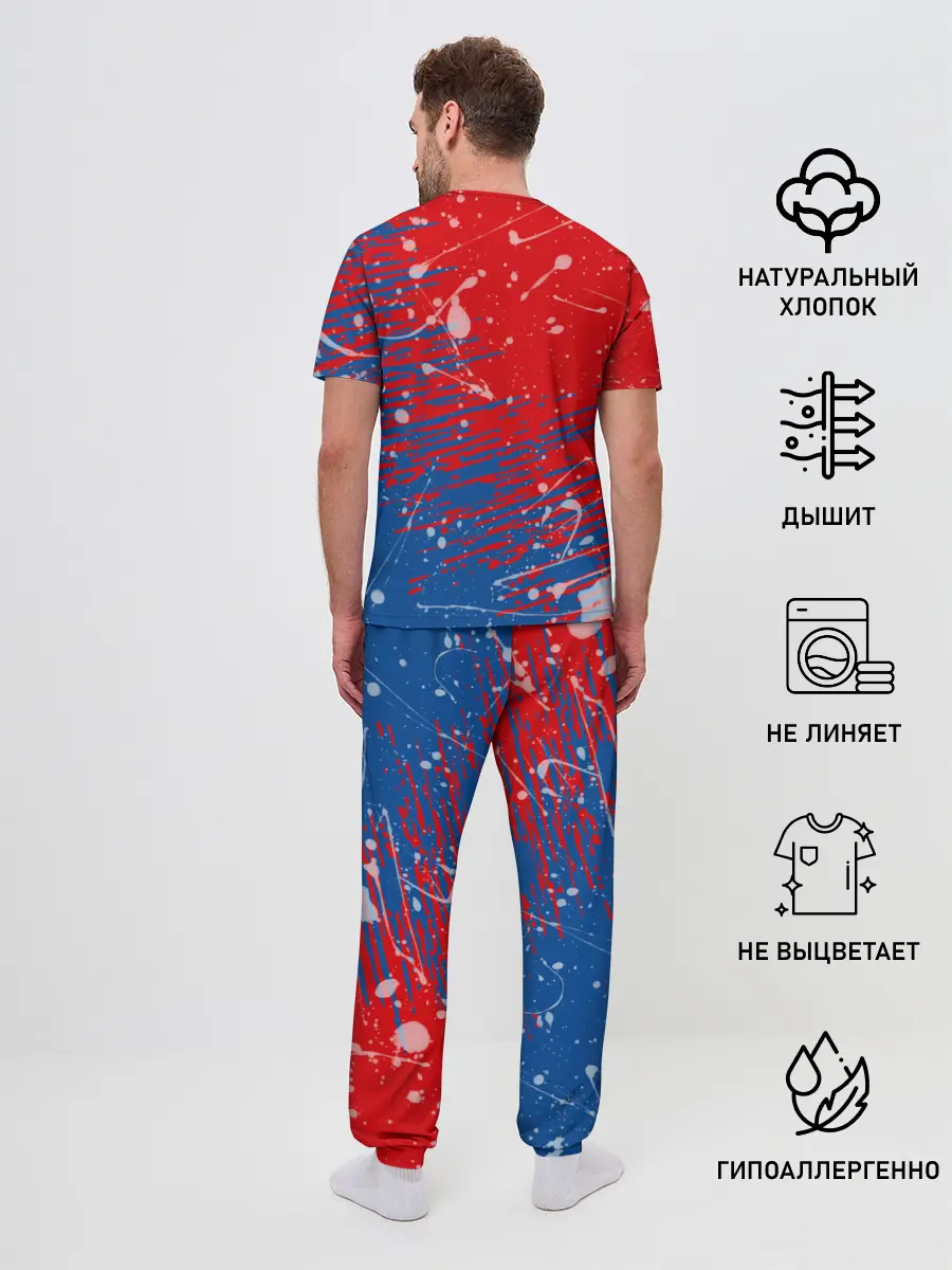 Мужская пижама с брюками / Arsenal: Фирменные цвета.