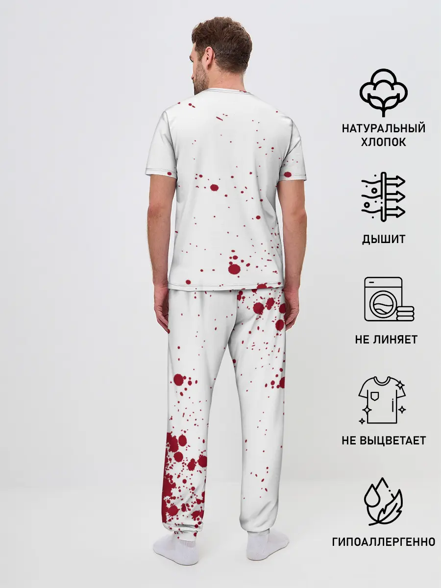 Мужская пижама с брюками / ONE HITMAN