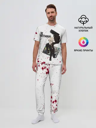 Мужская пижама с брюками / ONE HITMAN