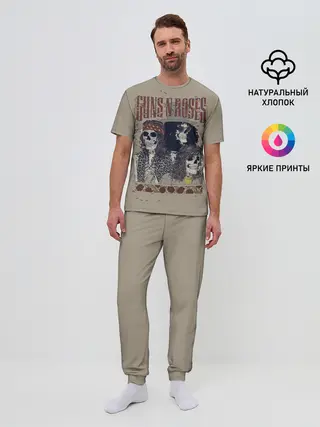 Мужская пижама с брюками / GNR Skeletons