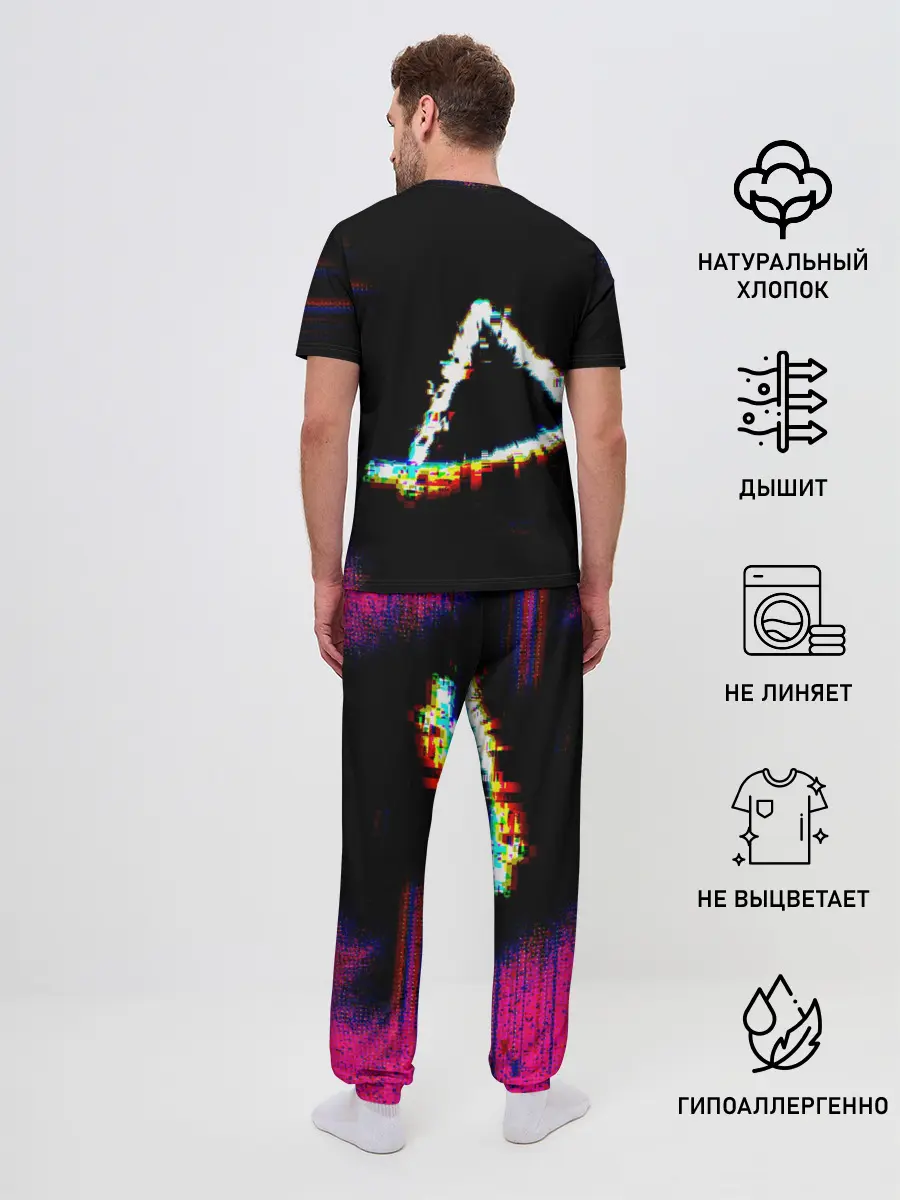 Мужская пижама с брюками / Игра в кальмара глитч