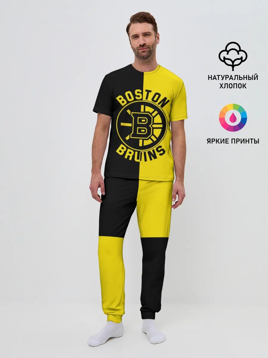 Мужская пижама с брюками / Boston Bruins, Бостон Брюинз