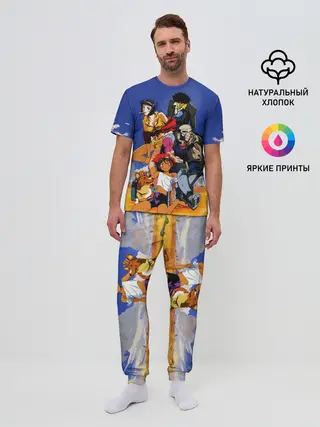 Мужская пижама с брюками / Cоwboy ALL