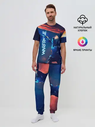 Мужская пижама с брюками / WAFRAME NEON KATANA FIRE