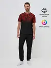 Мужская пижама с брюками / BLACK RED CAMO | RED MILLITARY