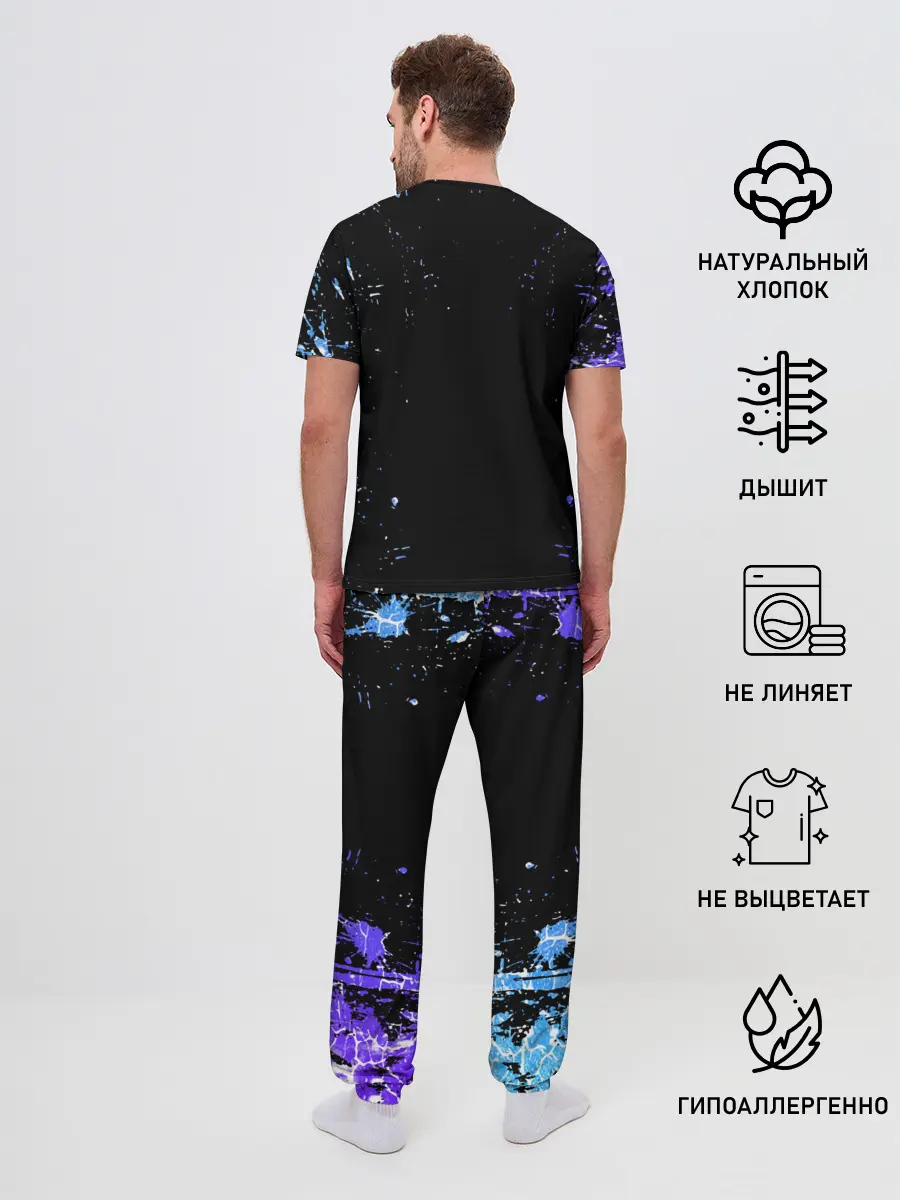 Мужская пижама с брюками / OVERLORD | оверлорд neon | НЕОН