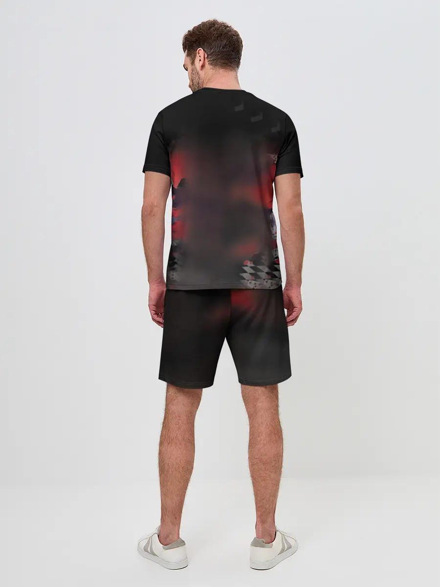 Мужской костюм с шортами / Kakegurui шахматная доска