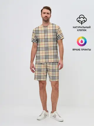 Мужской костюм с шортами / Nova check