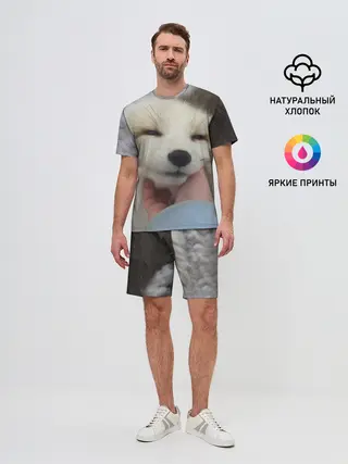 Мужской костюм с шортами / Лисенок