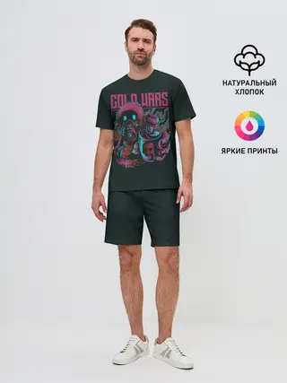 Мужской костюм с шортами / Граффити
