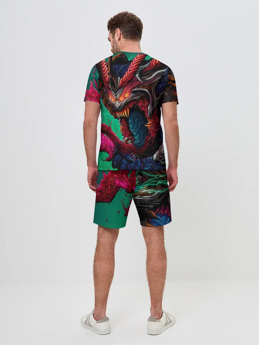 Мужской костюм с шортами / CS GO hyper beast skin