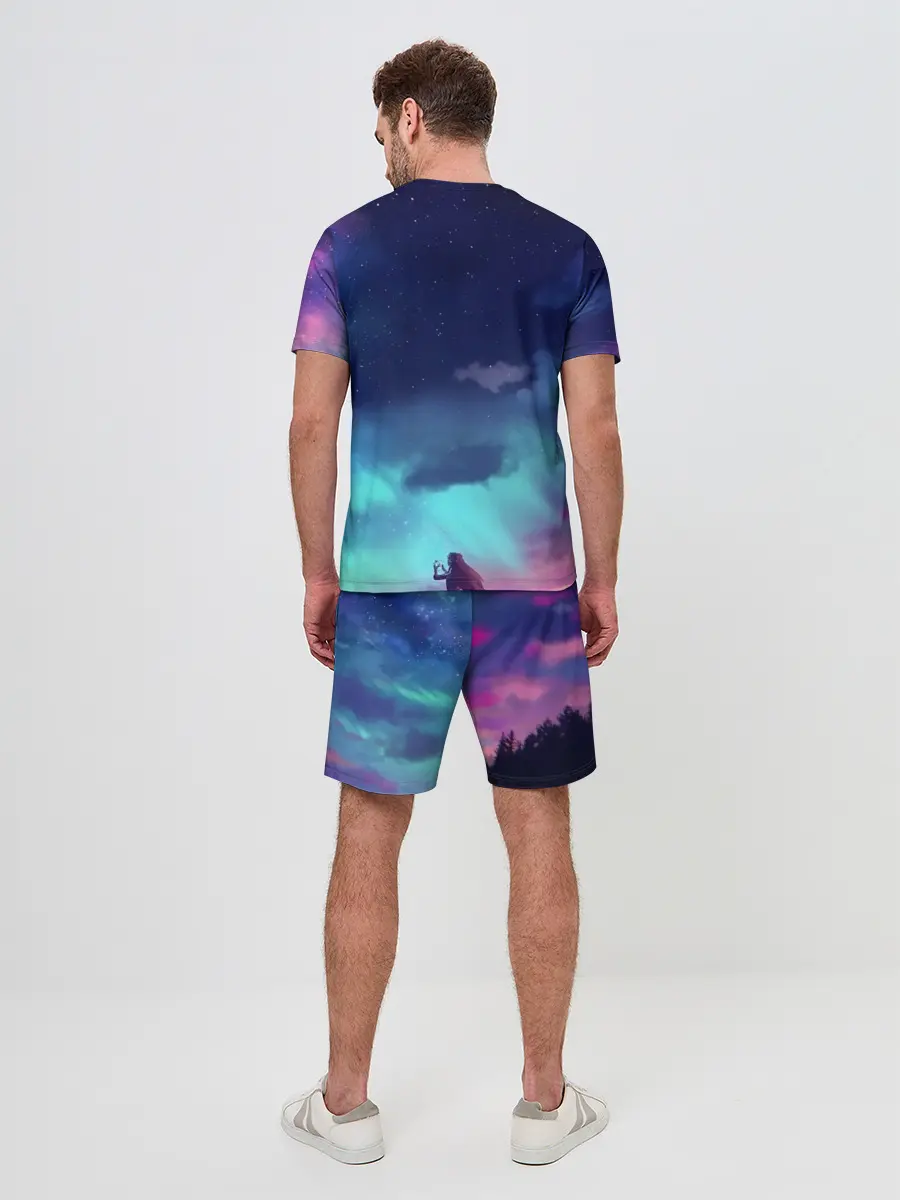 Мужской костюм с шортами / Фейри Тейл рассвет