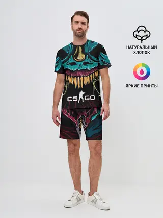Мужской костюм с шортами / CS GO hyper beast skin