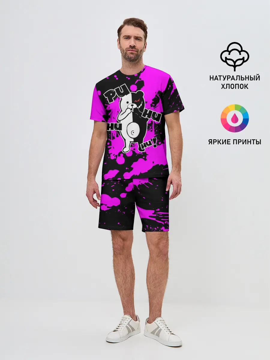 Мужской костюм с шортами / MONOKUMA Puhuhuhu