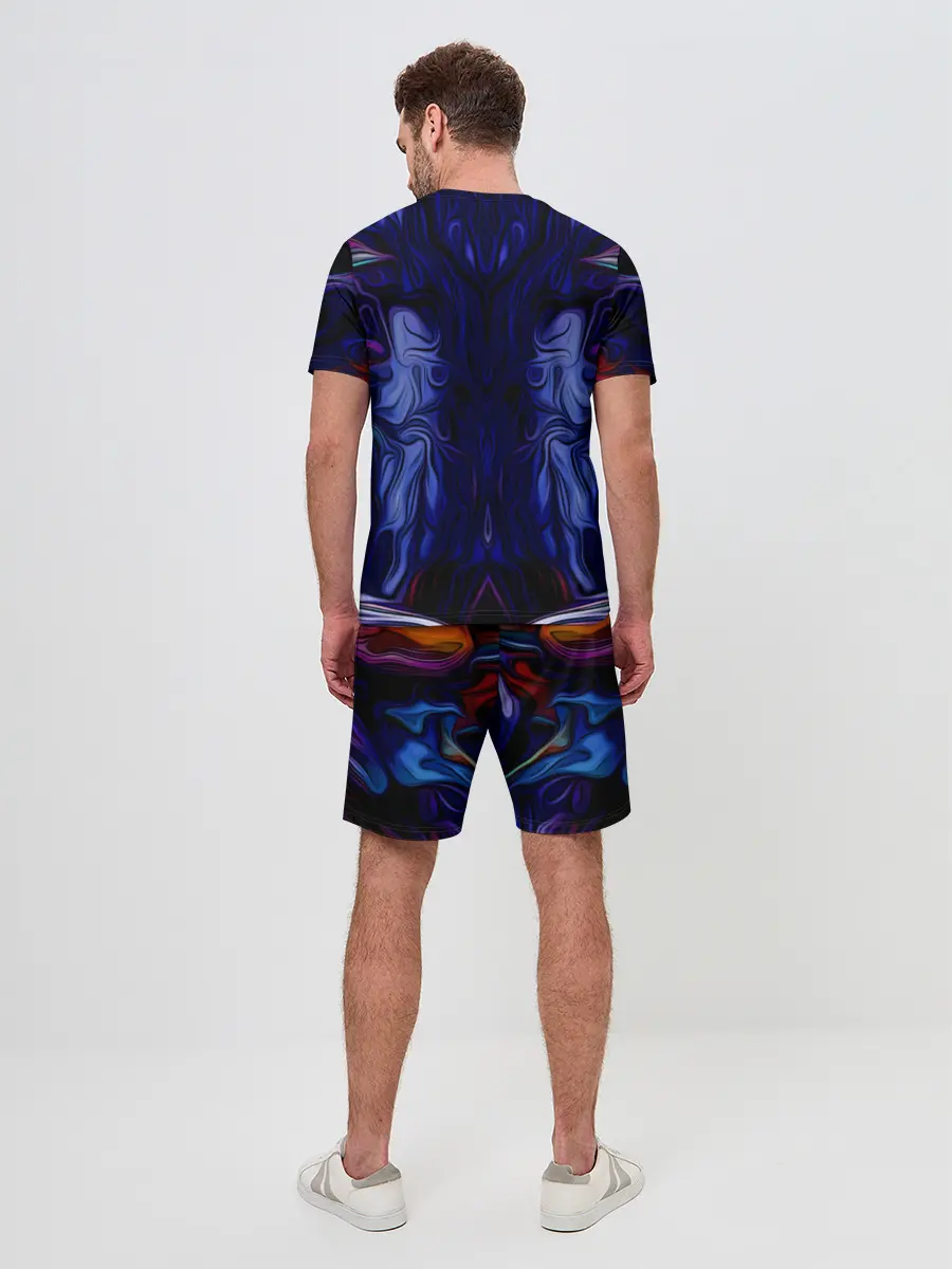 Мужской костюм с шортами / CS GO WAVES SKIN