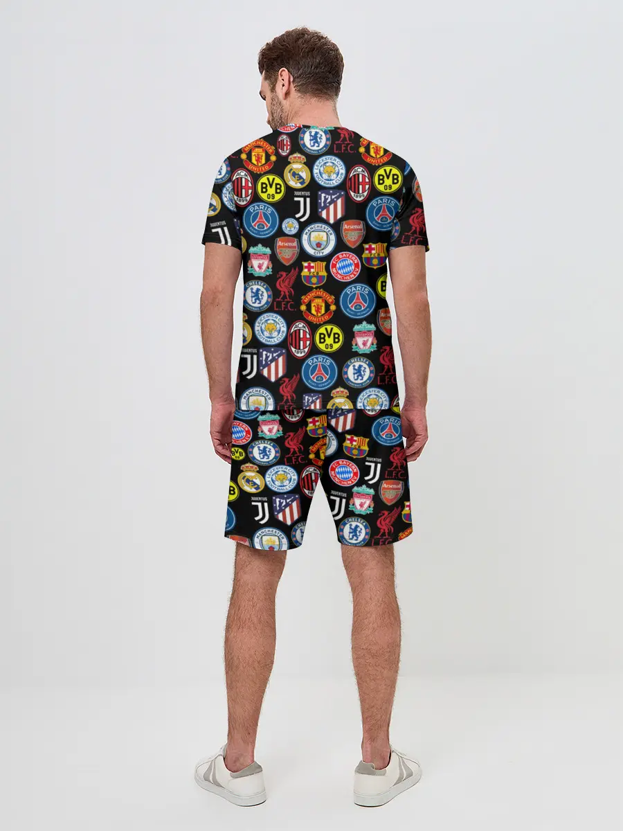 Мужской костюм с шортами / ЛОГО ФУТБОЛЬНЫХ КОМАНД