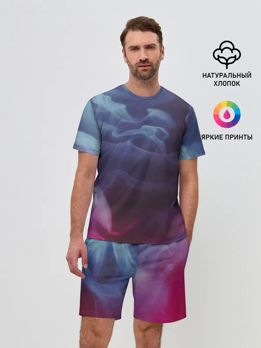 Мужской костюм с шортами / Футболка Smoke