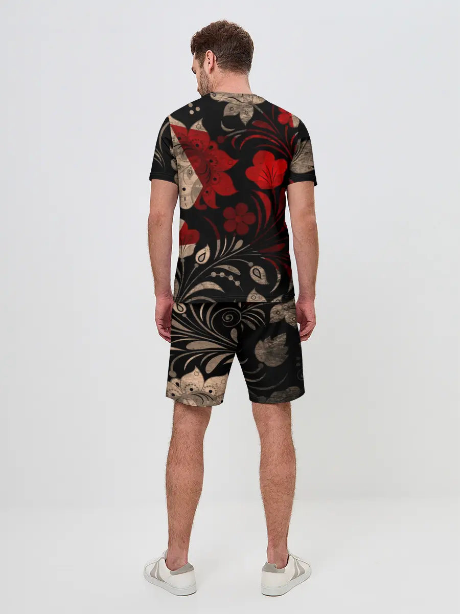 Мужской костюм с шортами / Медведь в ушанке