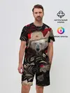 Мужской костюм с шортами / Медведь в ушанке