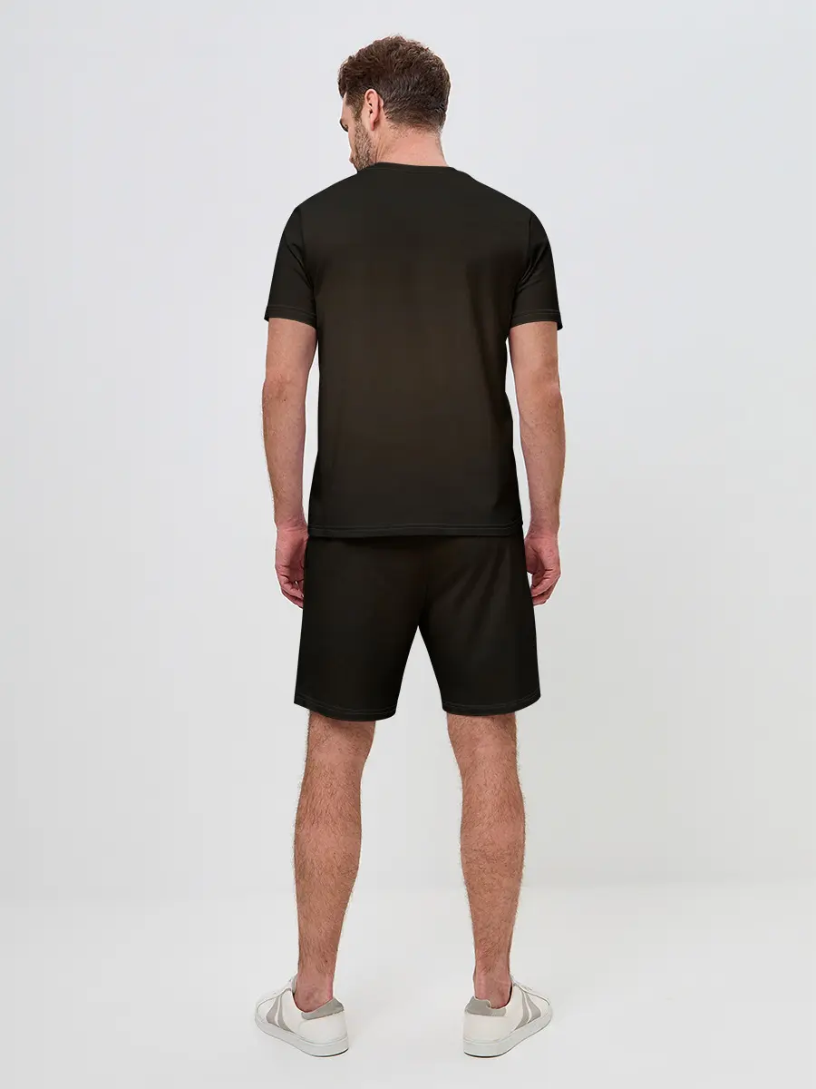 Мужской костюм с шортами / Ротвейлер в капюшоне